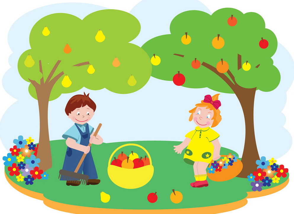 children_garden_vector_524601